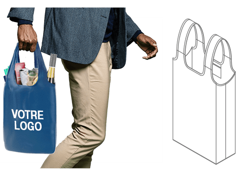 Nifty - Sacs à provisions réutilisables personnalisés Nifty - Sacs à provisions réutilisables personnalisés