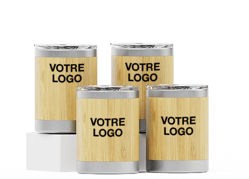 Crew Bamboo - Mug de voyage marqué en bambou