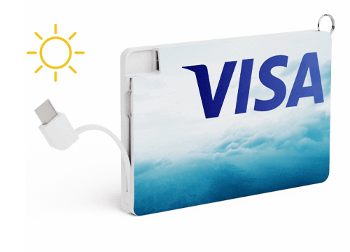 Solar Card - Power Bank Publicitaire Solar Card - Power Bank Publicitaire