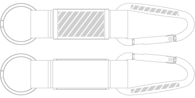 Porte-cl&eacute;s Sérigraphie