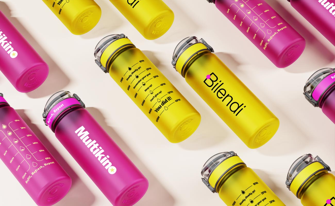 Aqualok - Gourdes en plastique personnalisées avec logo gallery thumbnail