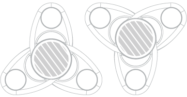 Hand Spinner Sérigraphie