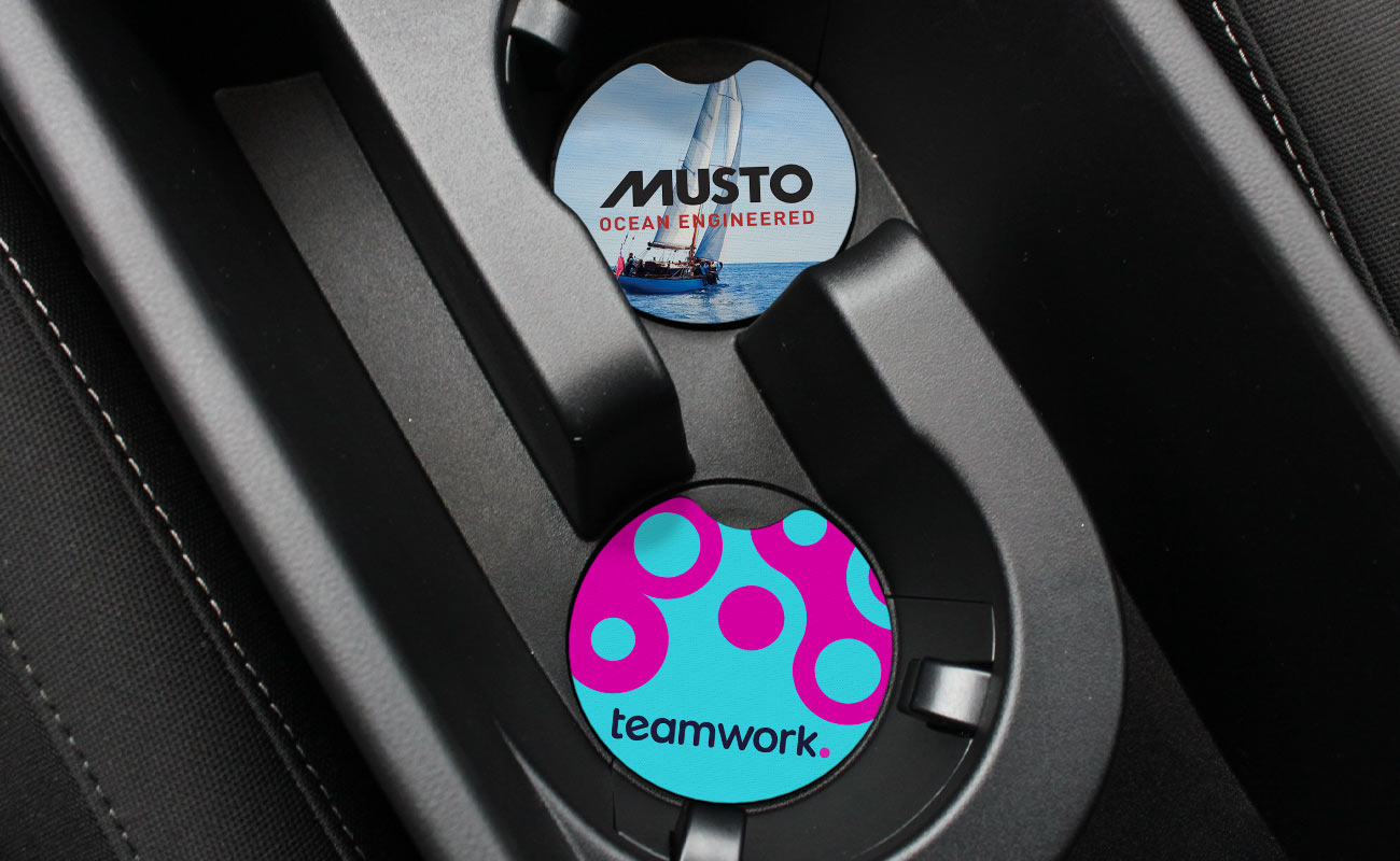 CarCoaster - Sous-Verres avec logo gallery thumbnail