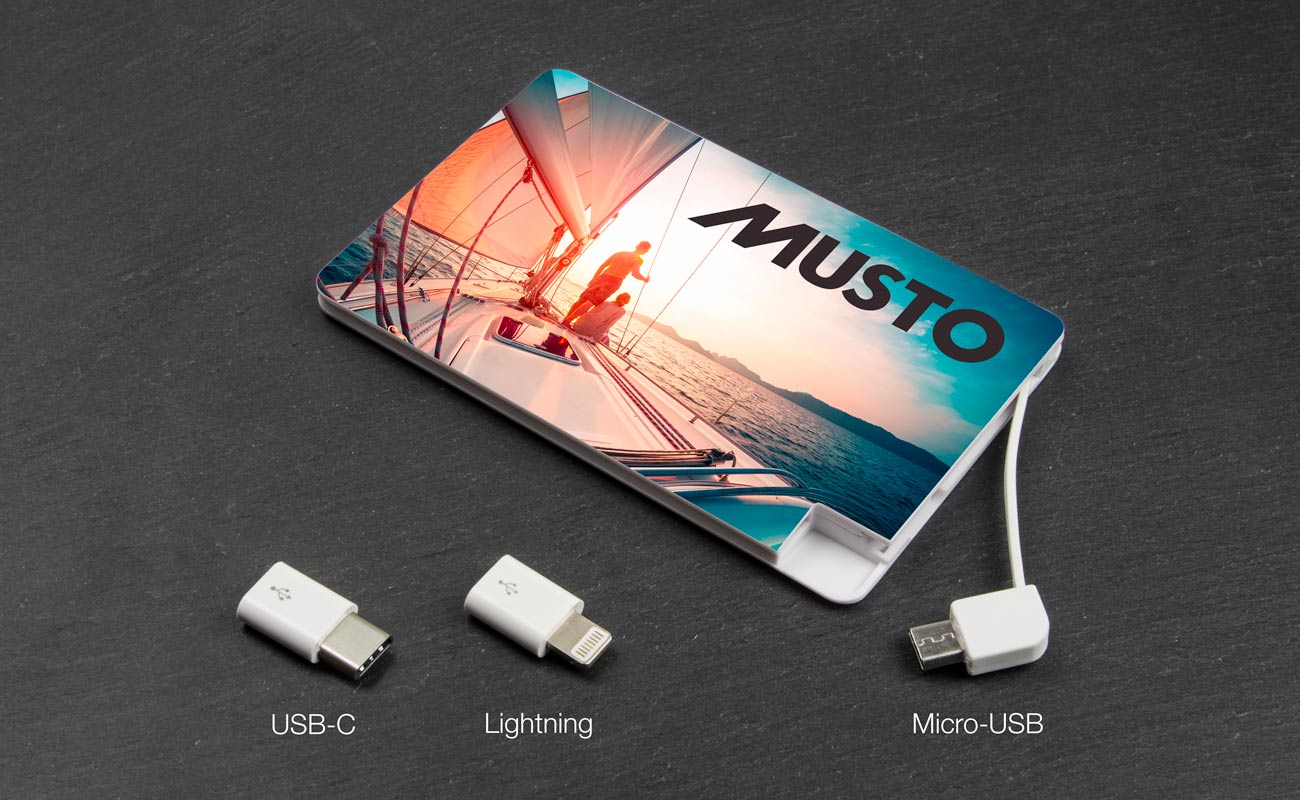 Card - Power Bank Format Carte Personnalisés gallery thumbnail