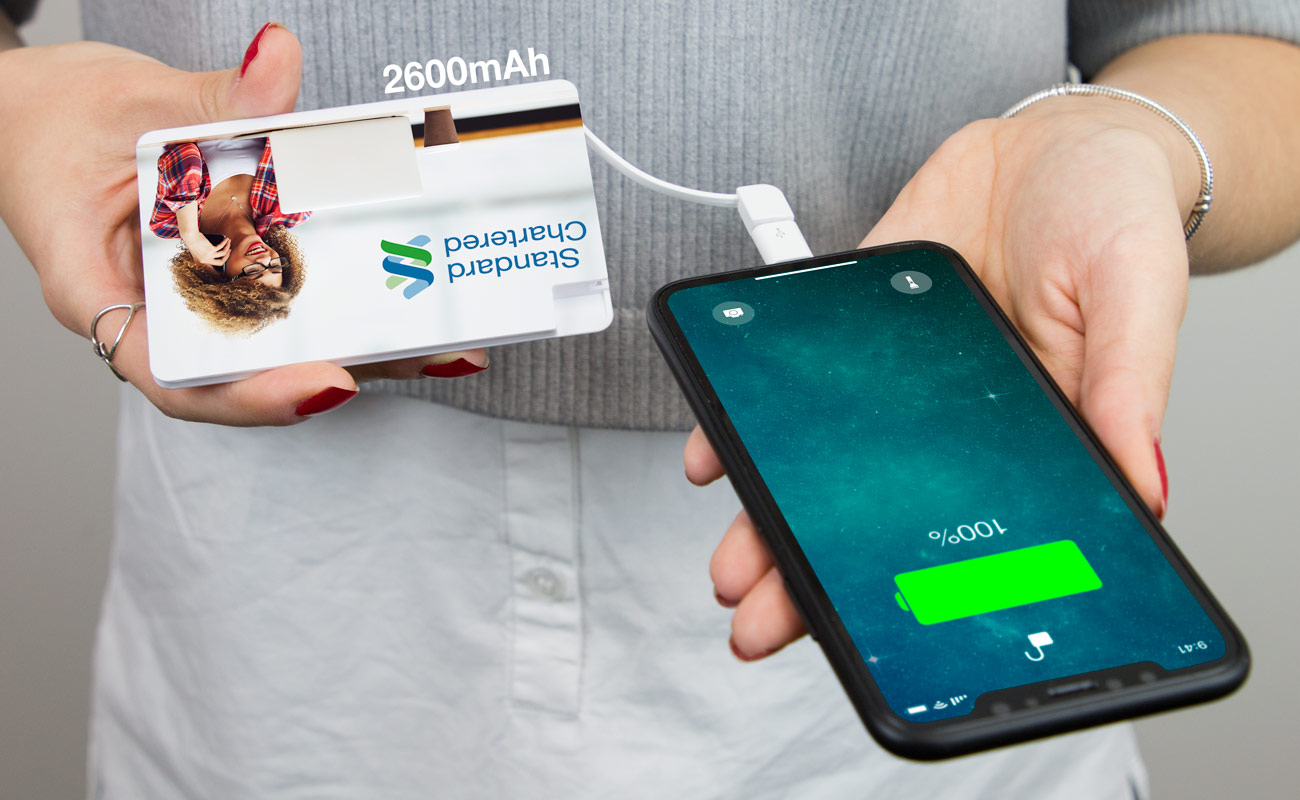 Card - Power Banks Format Carte Personnalisés gallery thumbnail