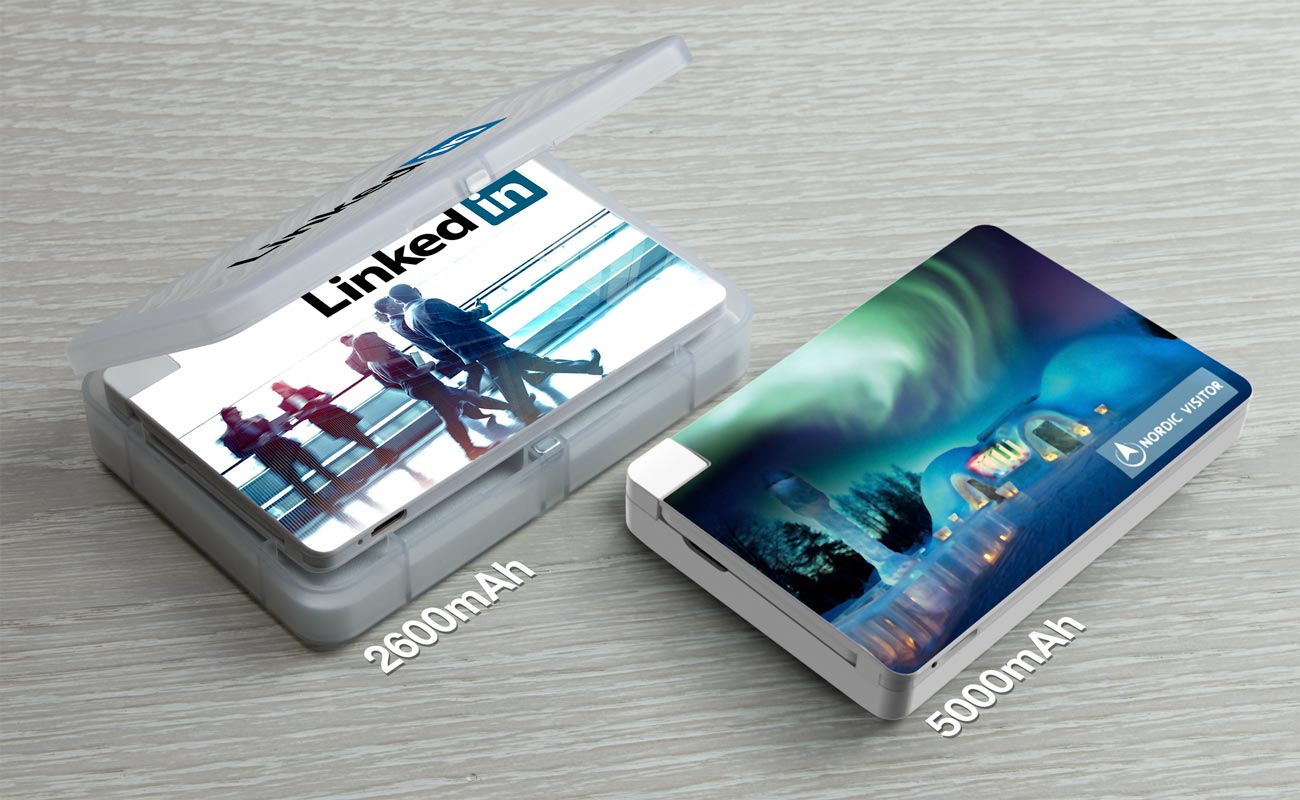 Card - Power Banks Format Carte personnalisés gallery thumbnail