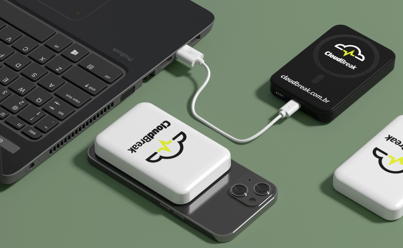 Force - Power banks magnétiques sans fil personnalisables gallery thumbnail