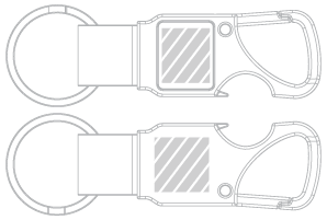 Porte-cl&eacute;s Sérigraphie