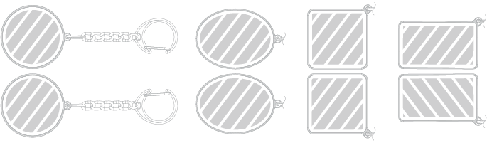 Porte-cl&eacute;s Sérigraphie