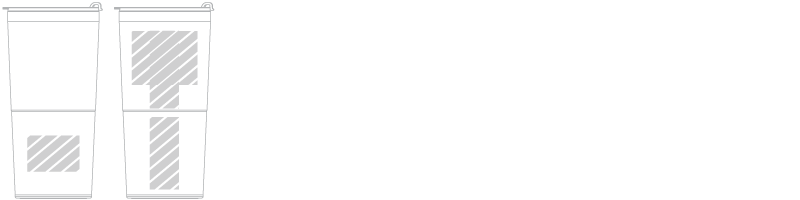 Tasse de voyage Sérigraphie Tasse de voyage Sérigraphie