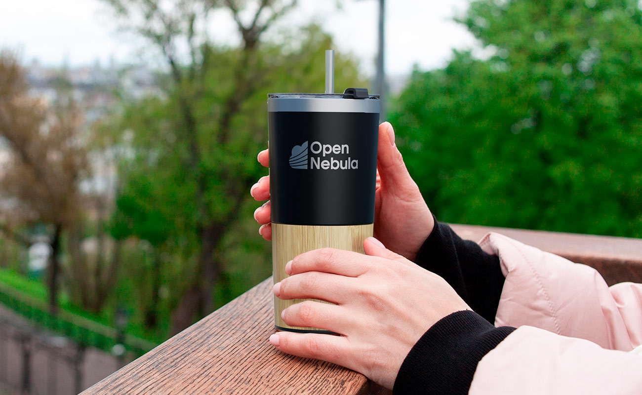 Metro Bamboo - Mug de voyage personnalisé en bambou gallery thumbnail