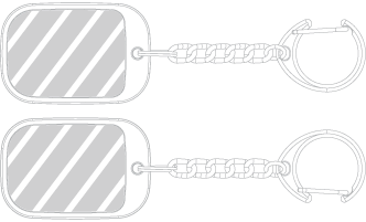 Porte-cl&eacute;s Sérigraphie