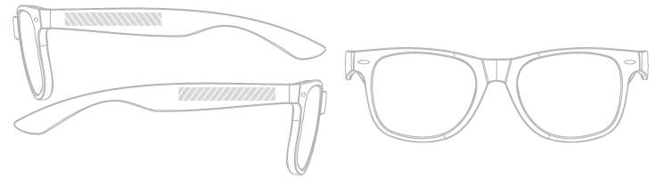 Lunettes de soleil Sérigraphie
