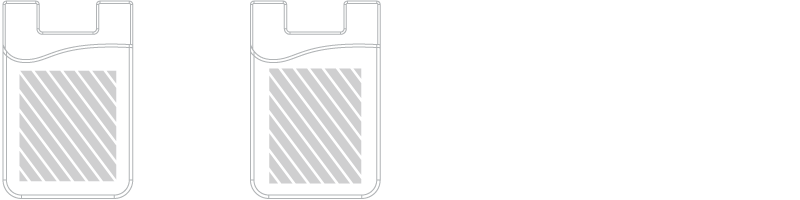 Porte-cartes smartphone Sérigraphie Porte-cartes smartphone Sérigraphie