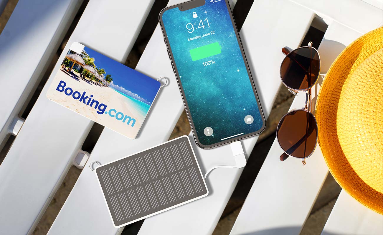 Solar Card - Power Bank Solaire avec Logo gallery thumbnail
