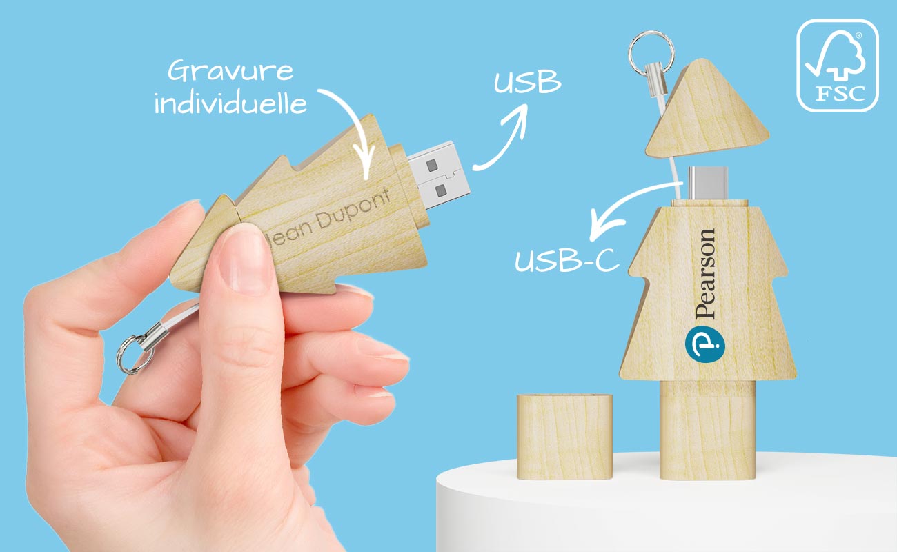 Tree Duo - Clé USB En Forme De Clé