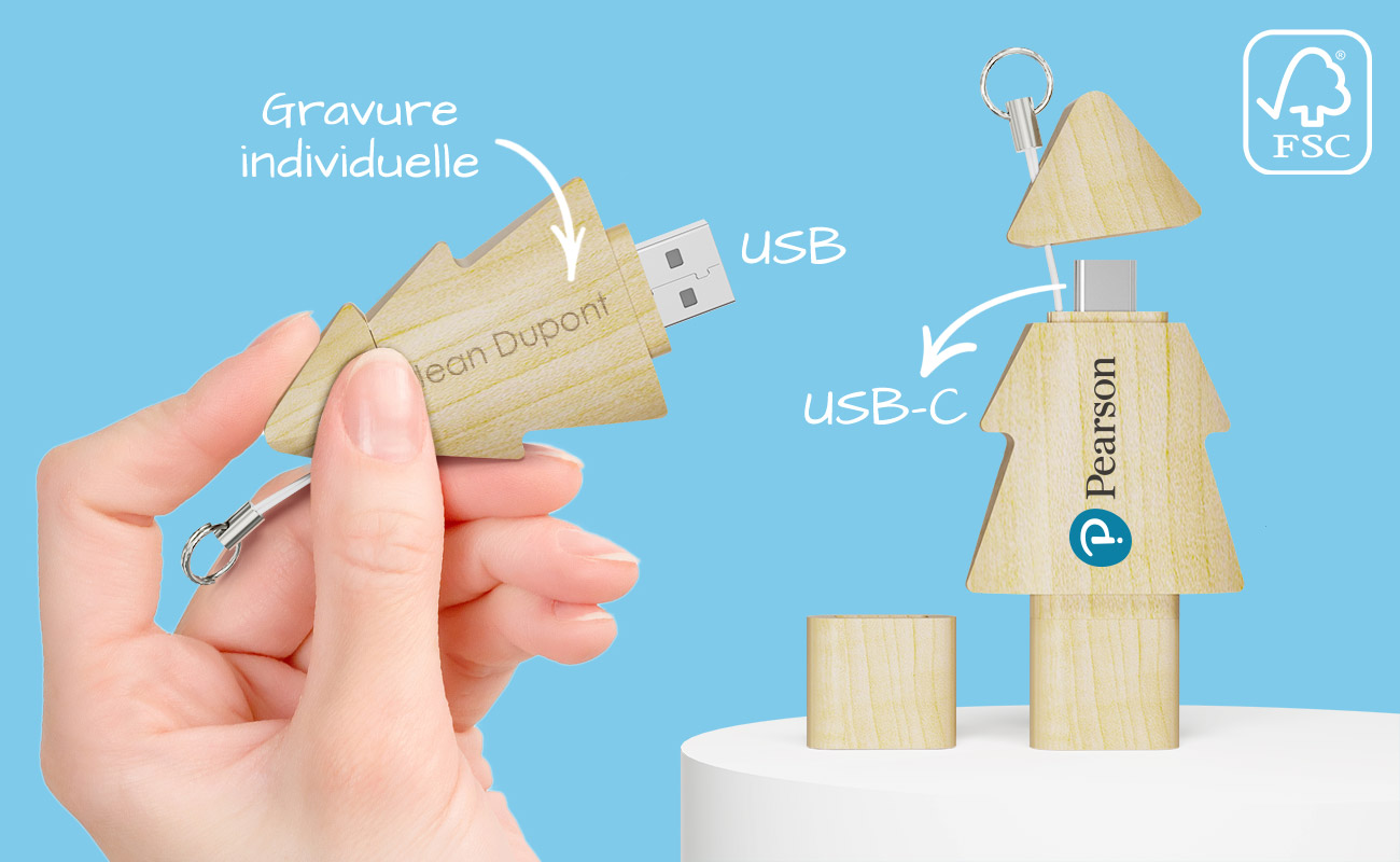 Tree Duo - Clé USB En Forme De Clé Tree Duo - Clé USB En Forme De Clé