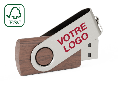 Twister Wood - Clé USB Personnalisée
