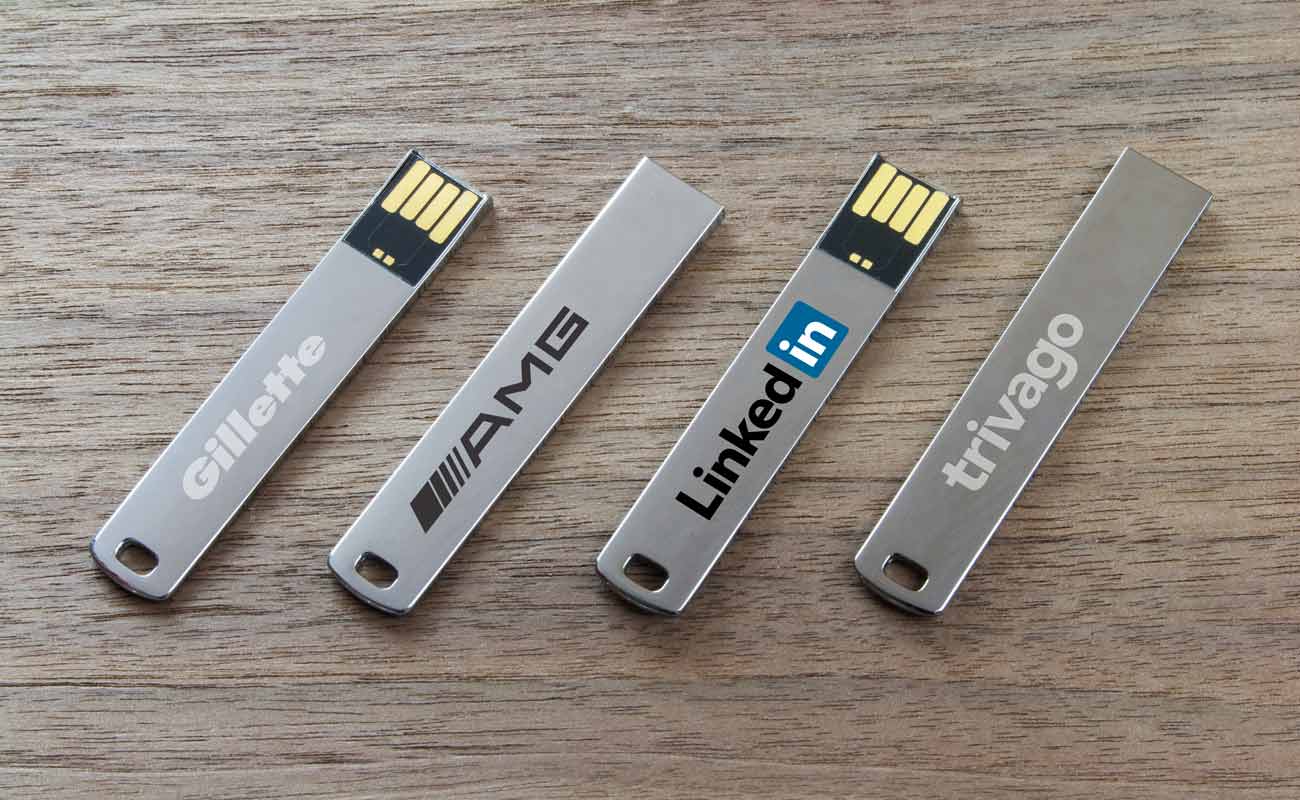 WalletStick - Clés USB plates personnalisées